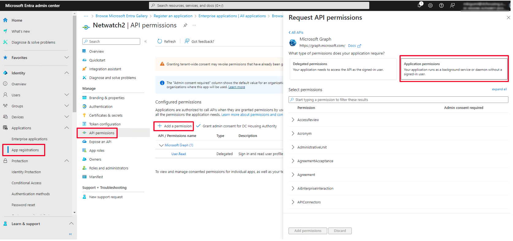 Step 4: Grant API Permissions