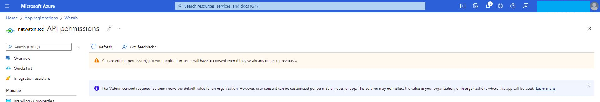 API Permissions
