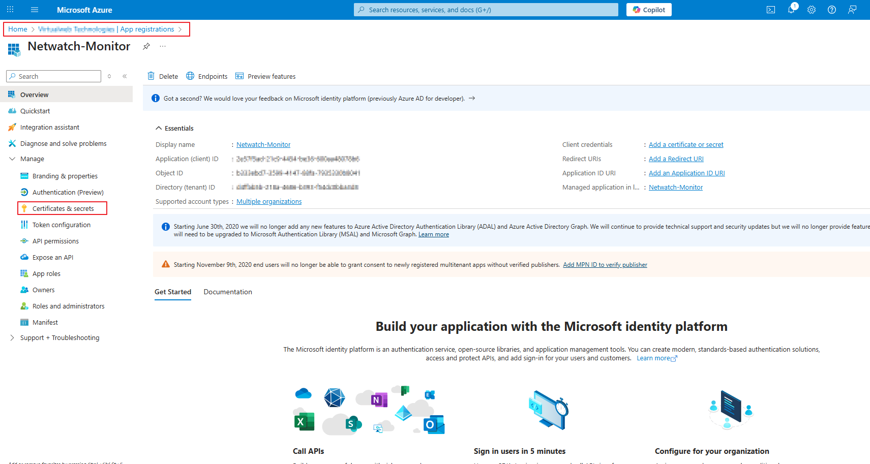 Step 3: Generate Client Secret