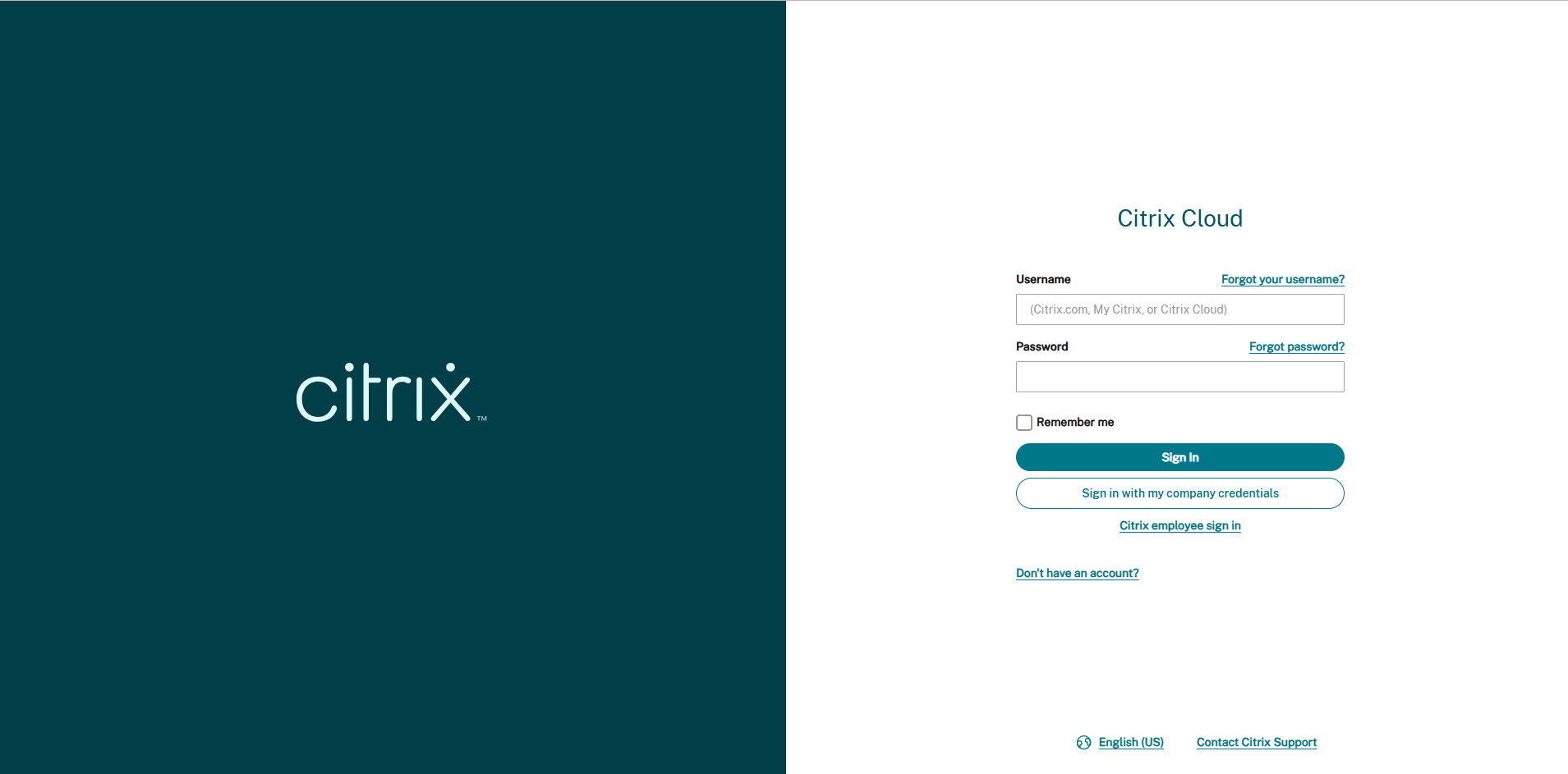 Citrix Cloud Login