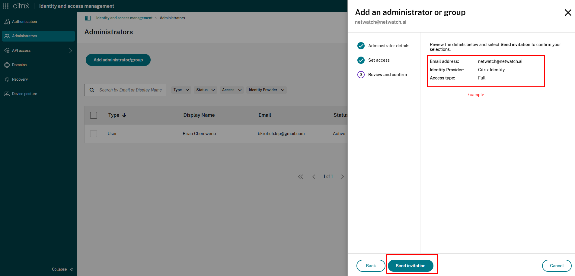 Set Admin Permissions