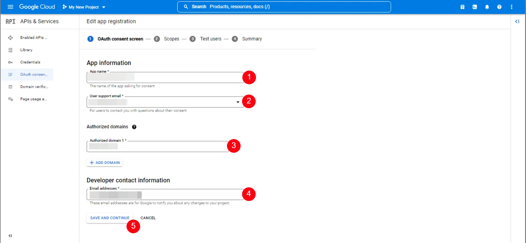 Step 4: Set Consent Screen Details