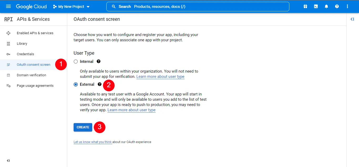 Step 3: Configure OAuth Consent Screen