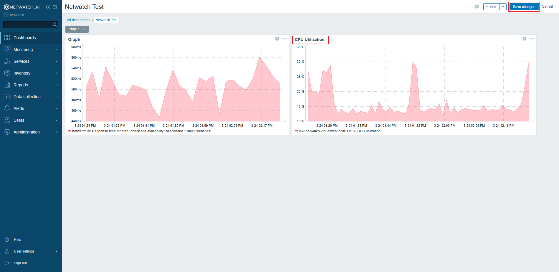 Step 4: Save the Dashboard